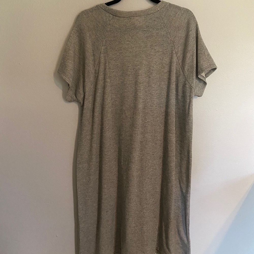 Lace Up Detail Short Sleeve Dress - Picture 2 of 2